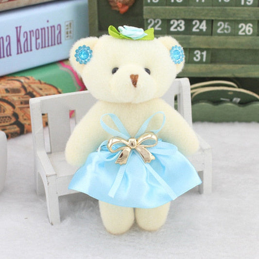 6PCS Kawaii Small Teddy Bears key pendant