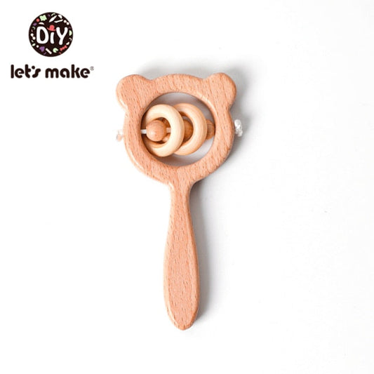 Baby Toys Teether Wooden Rattles Bracelet