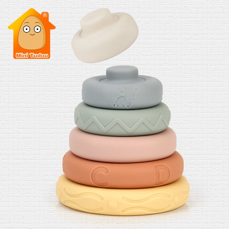 Sensory Silicone Educational Building Blocks