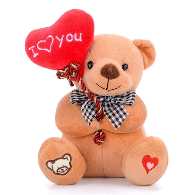 Gloveleya Plush Teddy Bear Doll with Heart