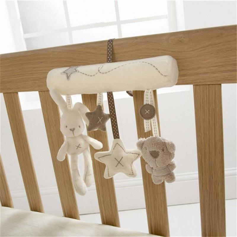 Hanging Rabbit Bed Seat Bell Hand Music Stroller Toys