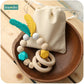 1PC Silicone Beads Feather Wooden Teether