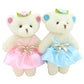6PCS Kawaii Small Teddy Bears key pendant