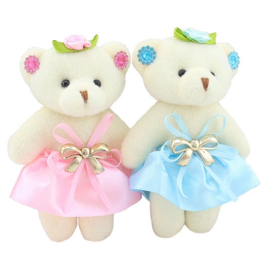6PCS Kawaii Small Teddy Bears key pendant