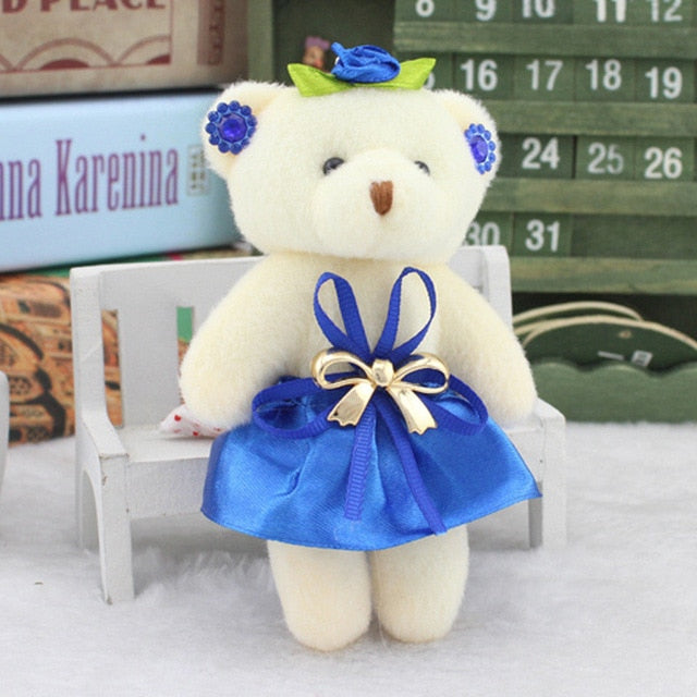 6PCS Kawaii Small Teddy Bears key pendant