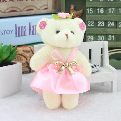 6PCS Kawaii Small Teddy Bears key pendant