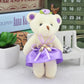 6PCS Kawaii Small Teddy Bears key pendant