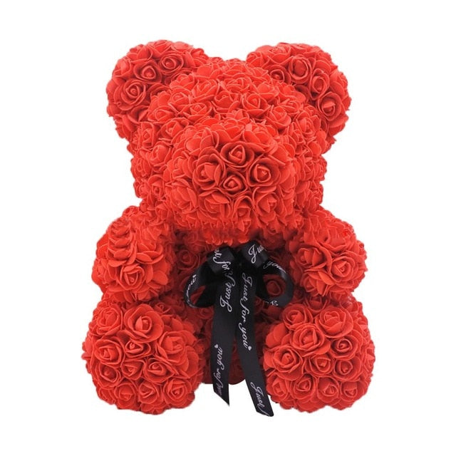 Hot Valentine's Day Artificial Flower Rose Teddy Bear