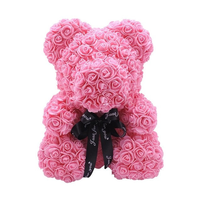 Hot Valentine's Day Artificial Flower Rose Teddy Bear