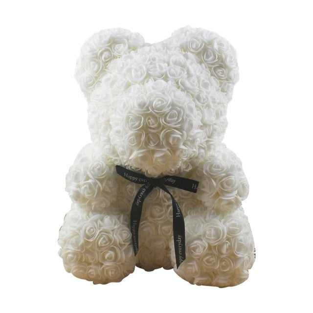 Hot Valentine's Day Artificial Flower Rose Teddy Bear