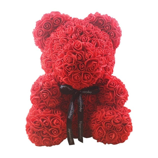 Hot Valentine's Day Artificial Flower Rose Teddy Bear