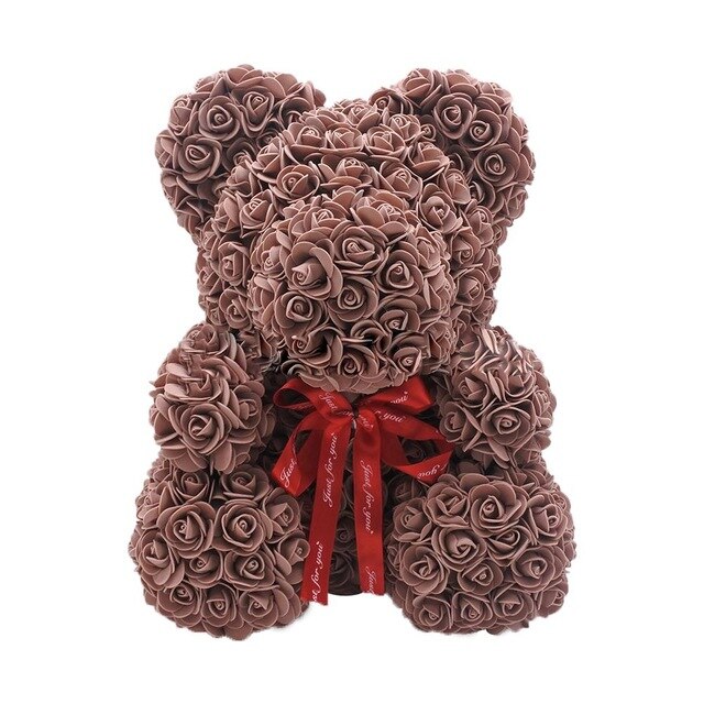 Hot Valentine's Day Artificial Flower Rose Teddy Bear