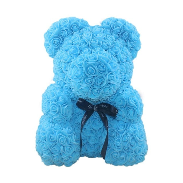 Hot Valentine's Day Artificial Flower Rose Teddy Bear