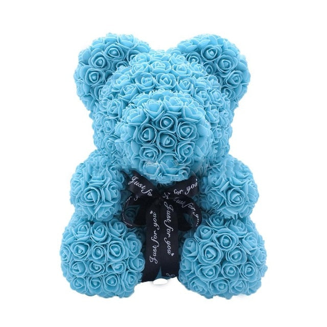 Hot Valentine's Day Artificial Flower Rose Teddy Bear