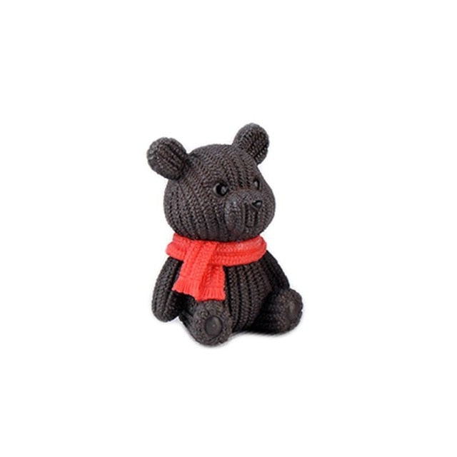 Plastic Teddy Bear Miniature Fairy Easter Animal