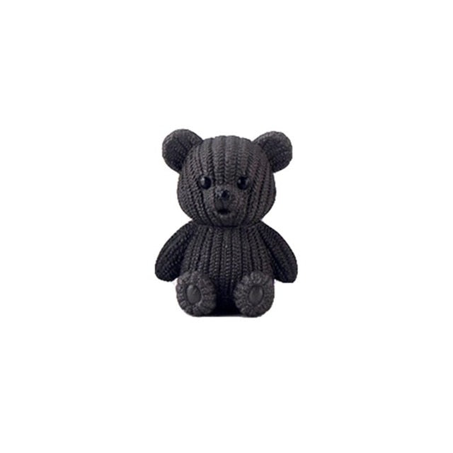 Plastic Teddy Bear Miniature Fairy Easter Animal