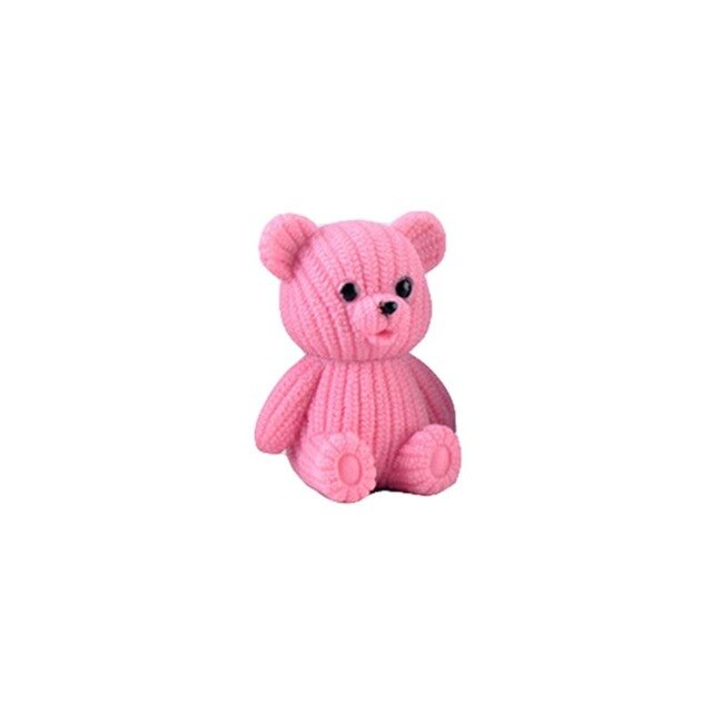 Plastic Teddy Bear Miniature Fairy Easter Animal