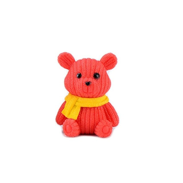 Plastic Teddy Bear Miniature Fairy Easter Animal