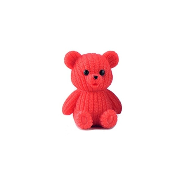 Plastic Teddy Bear Miniature Fairy Easter Animal