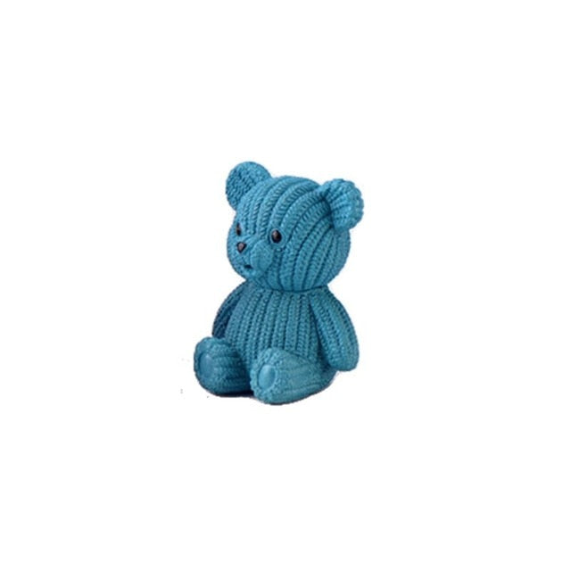 Plastic Teddy Bear Miniature Fairy Easter Animal