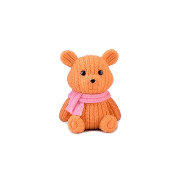 Plastic Teddy Bear Miniature Fairy Easter Animal