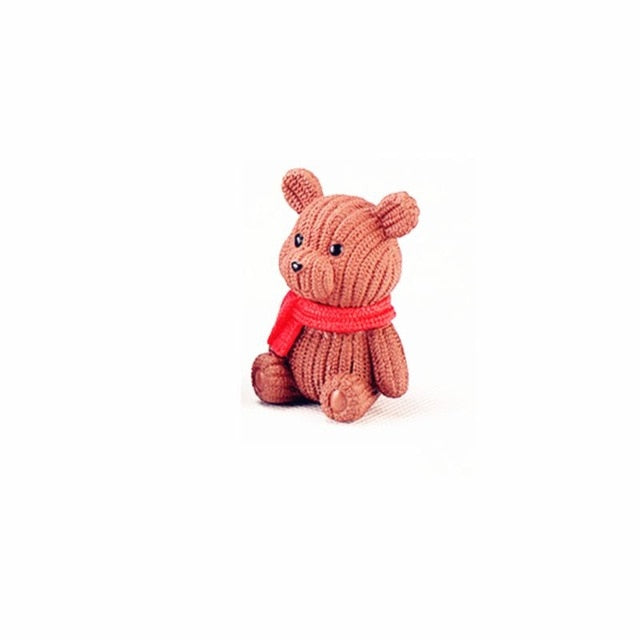 Plastic Teddy Bear Miniature Fairy Easter Animal