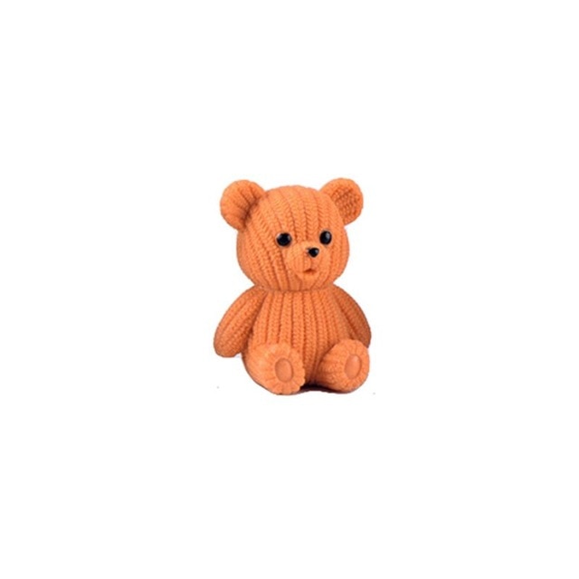 Plastic Teddy Bear Miniature Fairy Easter Animal
