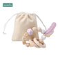 1PC Silicone Beads Feather Wooden Teether