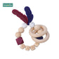 1PC Silicone Beads Feather Wooden Teether