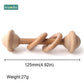 1PC Wooden Baby Rattle Toy Beech Wood Teething Bear