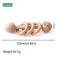 1PC Wooden Baby Rattle Toy Beech Wood Teething Bear