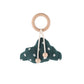 1PC Baby Rattle Wooden Ring Teether Pacifier Clips Chain