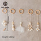 1SET- 4PCS Play Gym Wooden Beads Beech leaf Pendant