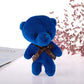 10PCS tie plush toy teddy bear doll pendant keychain