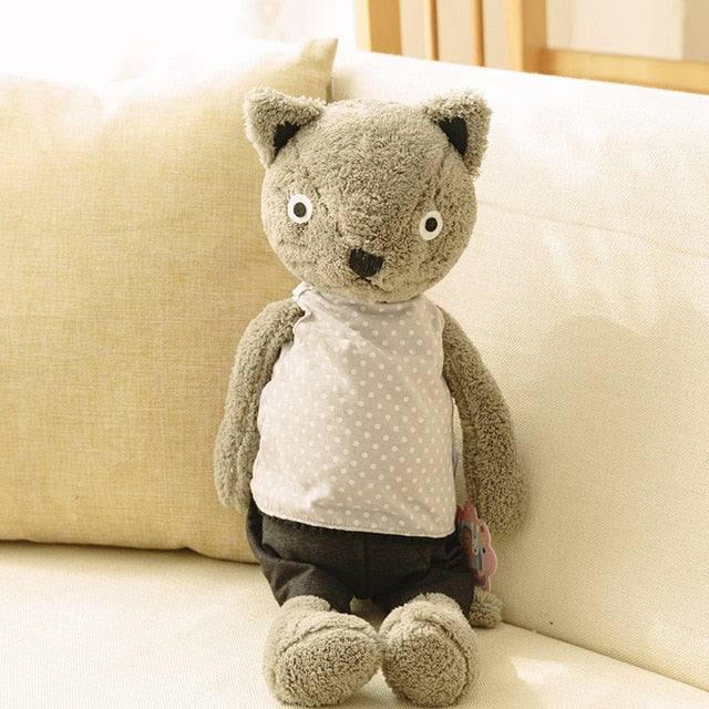 Cute Dressing Cats Bears Pigs Plush Dolls