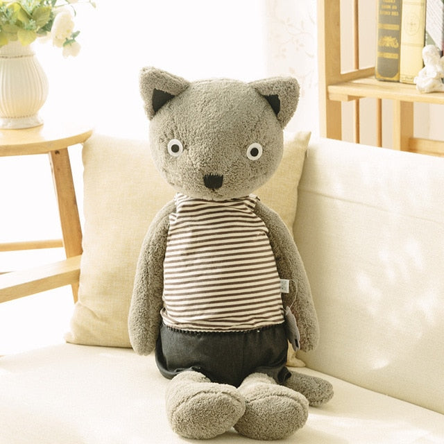 Cute Dressing Cats Bears Pigs Plush Dolls
