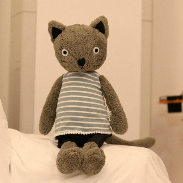 Cute Dressing Cats Bears Pigs Plush Dolls