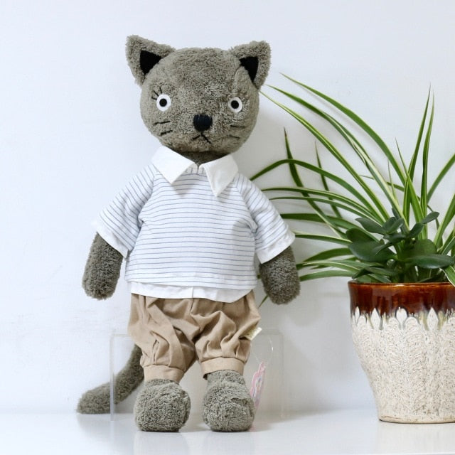 Cute Dressing Cats Bears Pigs Plush Dolls