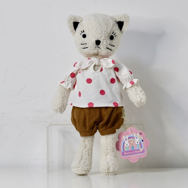 Cute Dressing Cats Bears Pigs Plush Dolls
