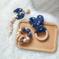 1PC Baby Rattle Wooden Ring Teether Pacifier Clips Chain