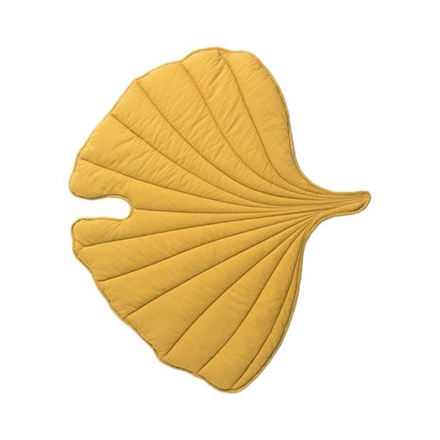 Cotton Leaf Shape Crawling Play Mat Rug