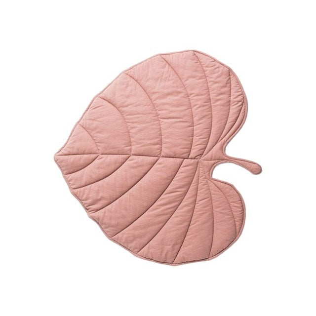 Cotton Leaf Shape Crawling Play Mat Rug