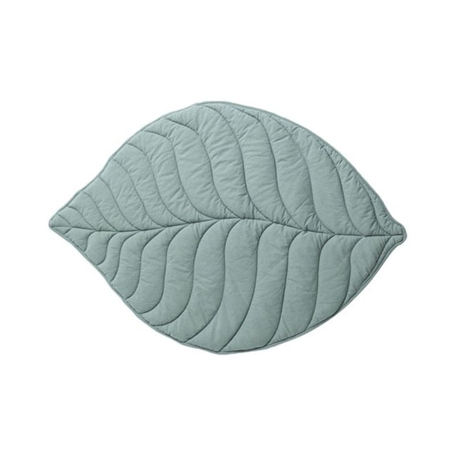Cotton Leaf Shape Crawling Play Mat Rug