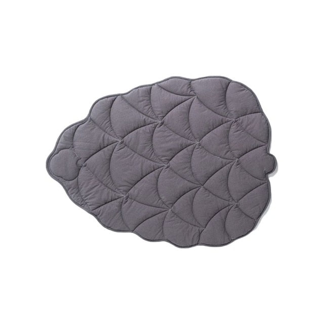 Cotton Leaf Shape Crawling Play Mat Rug