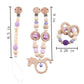 Personalize Silicone Bead Pacifier Chain Chewable Silicone Rattle Baby Toy
