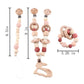 Personalize Silicone Bead Pacifier Chain Chewable Silicone Rattle Baby Toy