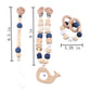 Personalize Silicone Bead Pacifier Chain Chewable Silicone Rattle Baby Toy