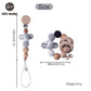 Personalize Silicone Bead Pacifier Chain Chewable Silicone Rattle Baby Toy