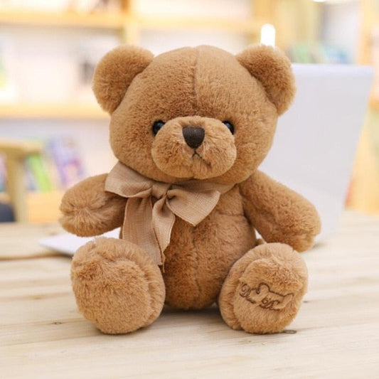 Fluffy Adorable Soft Brown and White Stuffed Teddy Bear