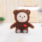 35CM Rainbow Ruby Loving Brown Cartoon Teddy Bear